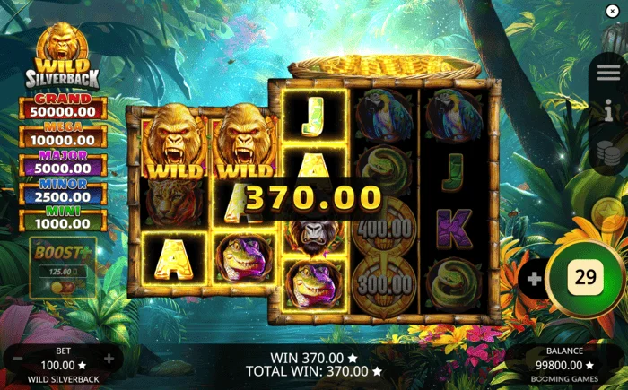 Wild Silverback - perusvoitto Wild Wild Coin Connectin kautta