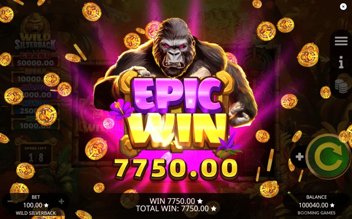 Wild Silverback - eeppinen voitto Grand Jackpotilla